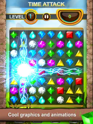 Screenshot 3 Joyas Misiones - Match-3 clásico juego de puzzle iphone