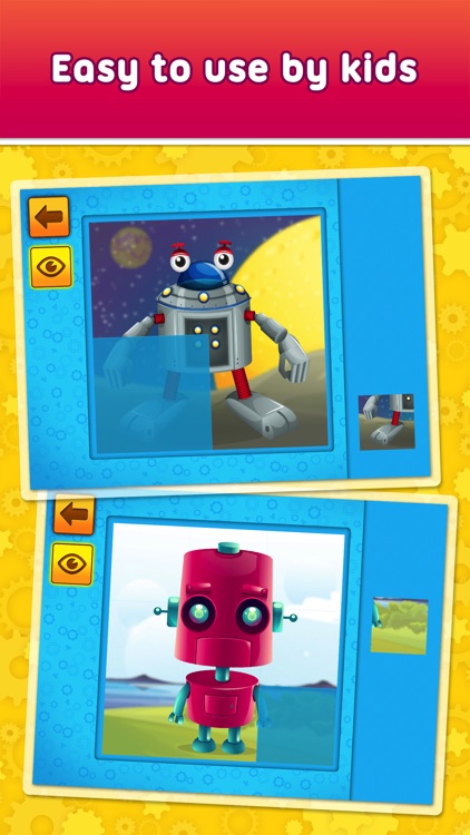 Friendly Robots - puzzle game for little boys, girls and preschool kids - Free screenshot-3