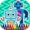 Coloring Book Robots is a tool for coloring for the children