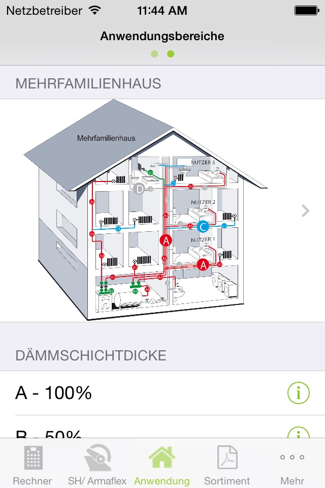 Armacell EnEV Rechner screenshot 2