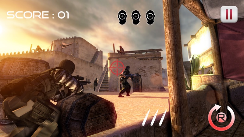 Army Shield Sniper War Free screenshot 1