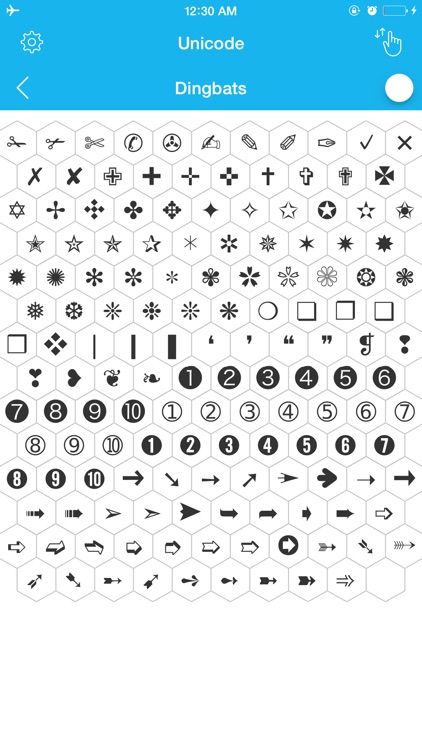 Unicode Map - Characters and Symbols for iOS 8