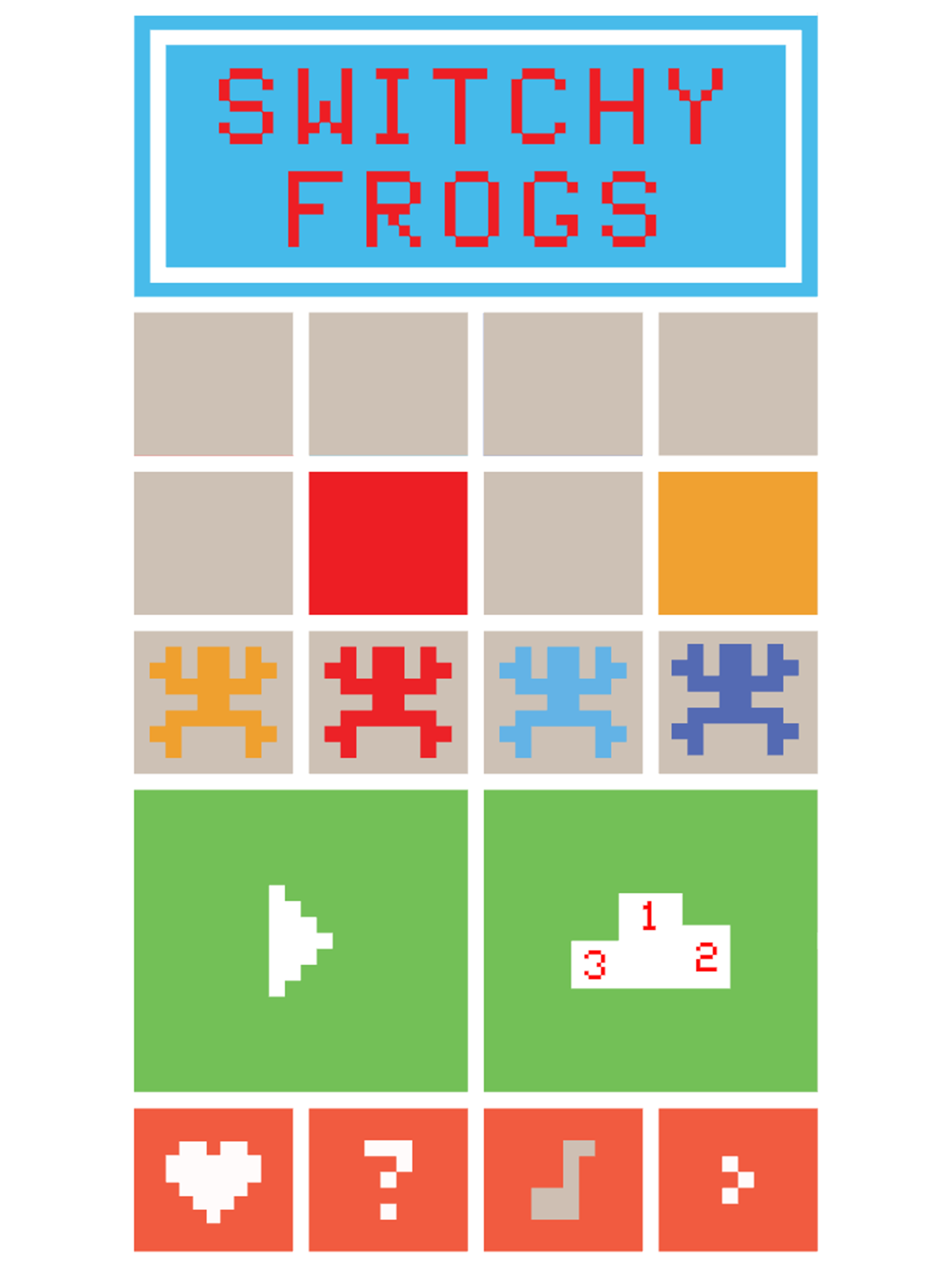 Switchy Frogs - A Jumpy Frog Game where 4 Sweet Froggy Jumpers Cross the Tiles screenshot 5