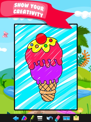 Screenshot #5 pour Kids Doodle Coloring Book Drawing - Preschool Toddler Fun!