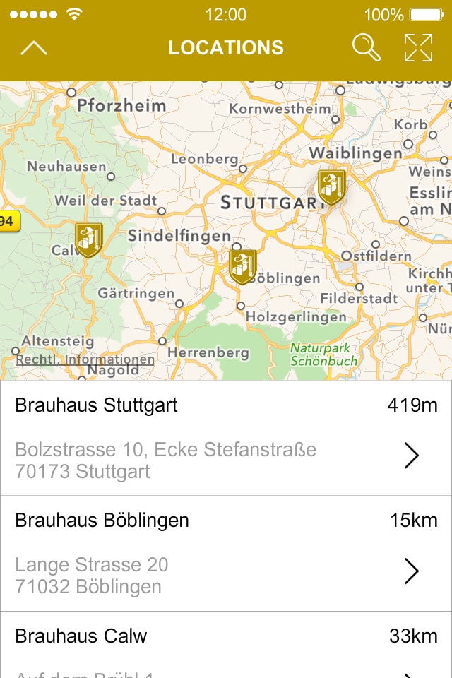 Brauhaus Schönbuch screenshot 2