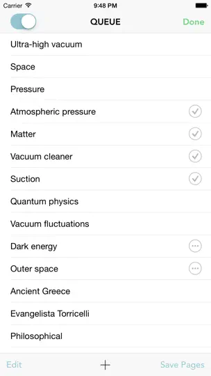 Captura de pantalla de Wikipanion Plus en iPhone 2