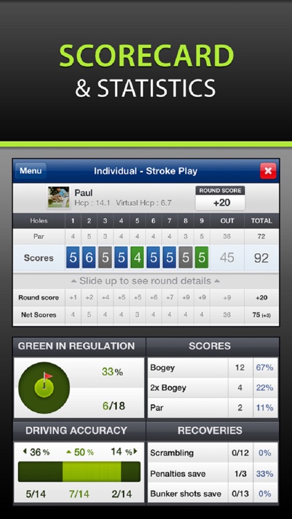 Mobitee Golf GPS Rangefinder Scorecard Flyover screenshot-4