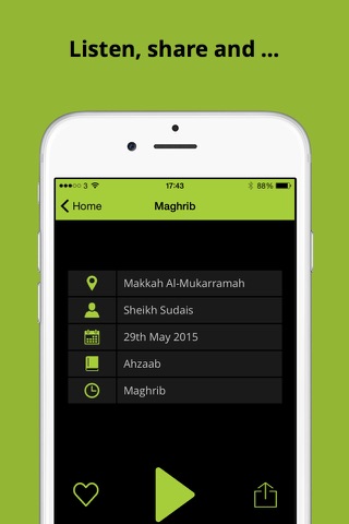 iHaramain - Prayer Recordings from Makkah and Madinah screenshot 2