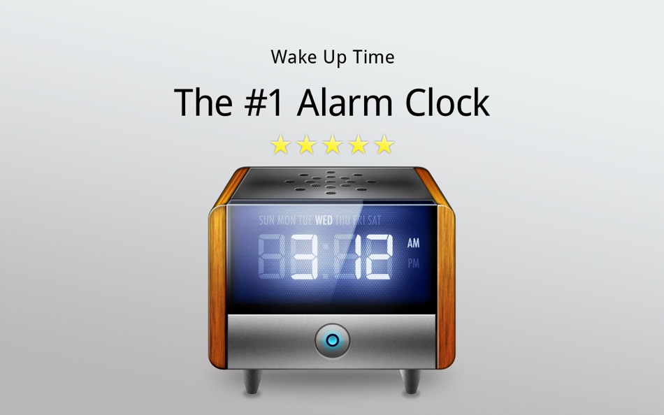 #1. Wake Up Time - Alarm Clock (macOS) Podle: Rocky Sand Studio Ltd.