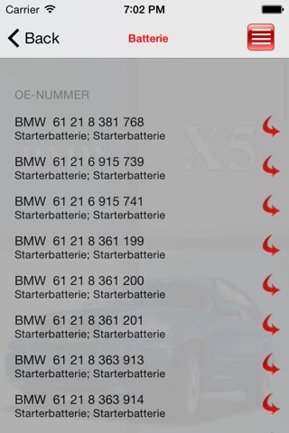 Запчасти для  BMW X5 screenshot 2