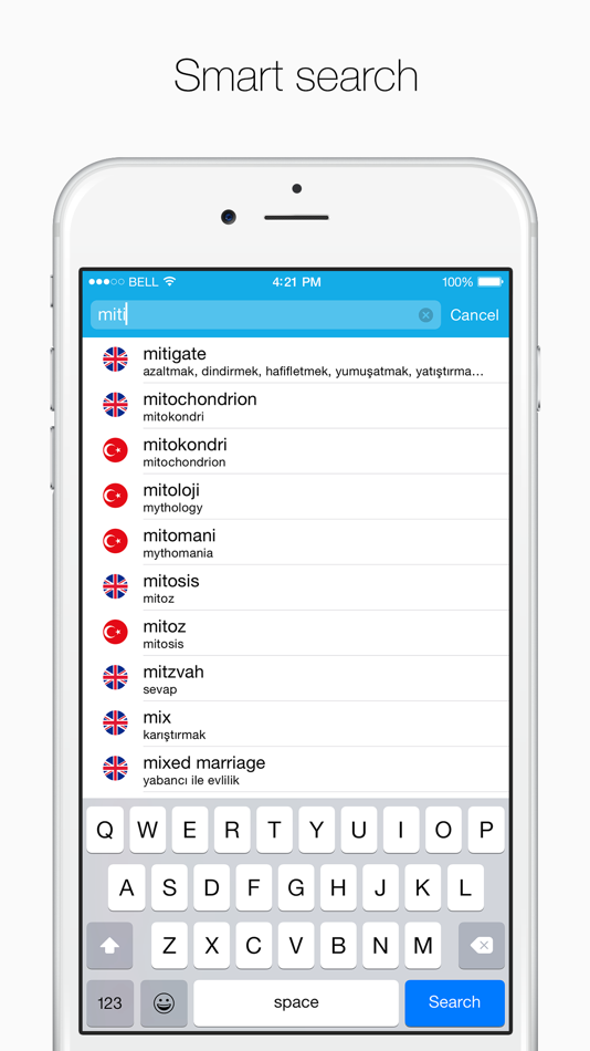 #5. Turkish – English Dictionary (iOS) 由: JDMI Kft.