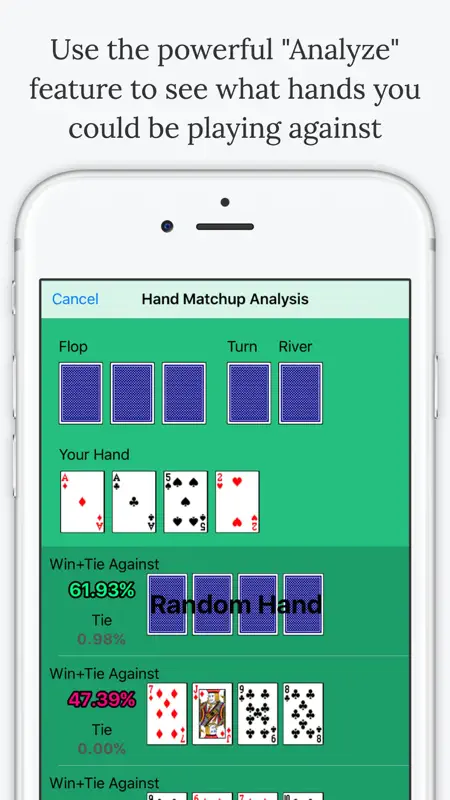 Omaha Poker Calculator - Calculate Odds and Chances % to Win screenshot 1 of 5