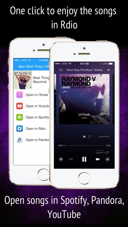 Lyrics for Rdio - Music Finder & Playlist Manager