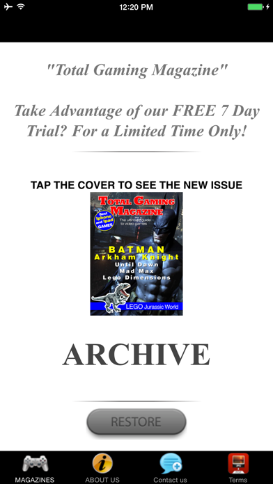 How to cancel & delete Total Gaming Magazine - The #1 New Games Magazine Bringing You the Very Best Reviews and Features! from iphone & ipad 1