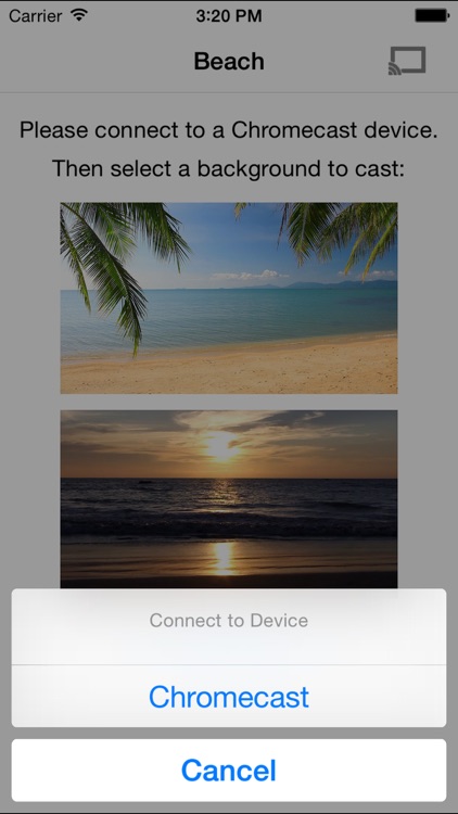 Beaches on TV for Chromecast