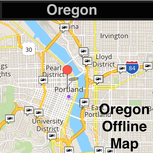 Oregon/Portland Offline Map & Navigation & POI & Travel Guide & Wikipedia with Traffic Cameras Pro icon