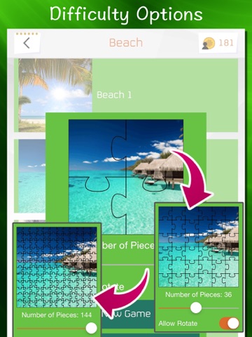100 Jigsaw Puzzles iPad screenshot