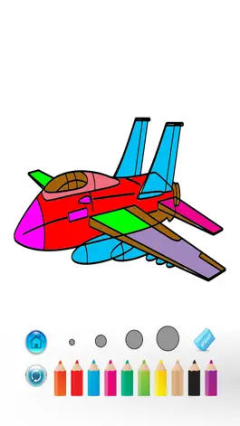 Game screenshot Airplane Coloring Book mod apk