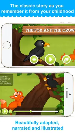 Game screenshot The Fox and the Crow - Narrated classic fairy tales and stories for children mod apk