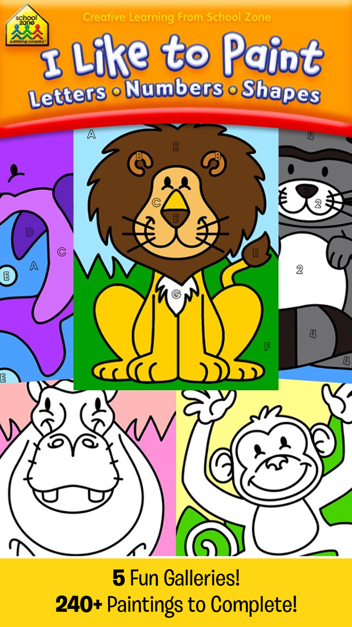 I Like to Paint Letters Numbers and Shapes