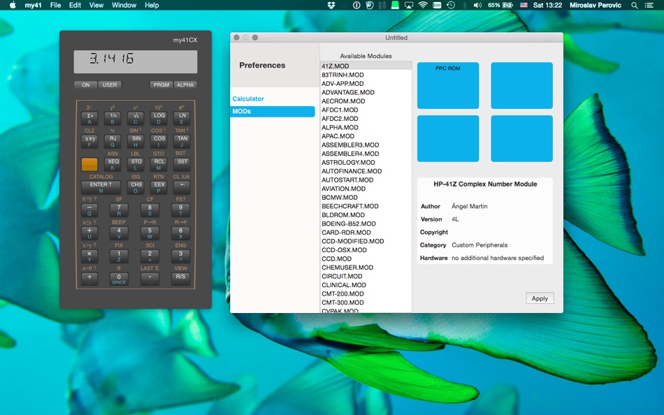 #3. my41CX (macOS) 게시자: Miroslav Perovic
