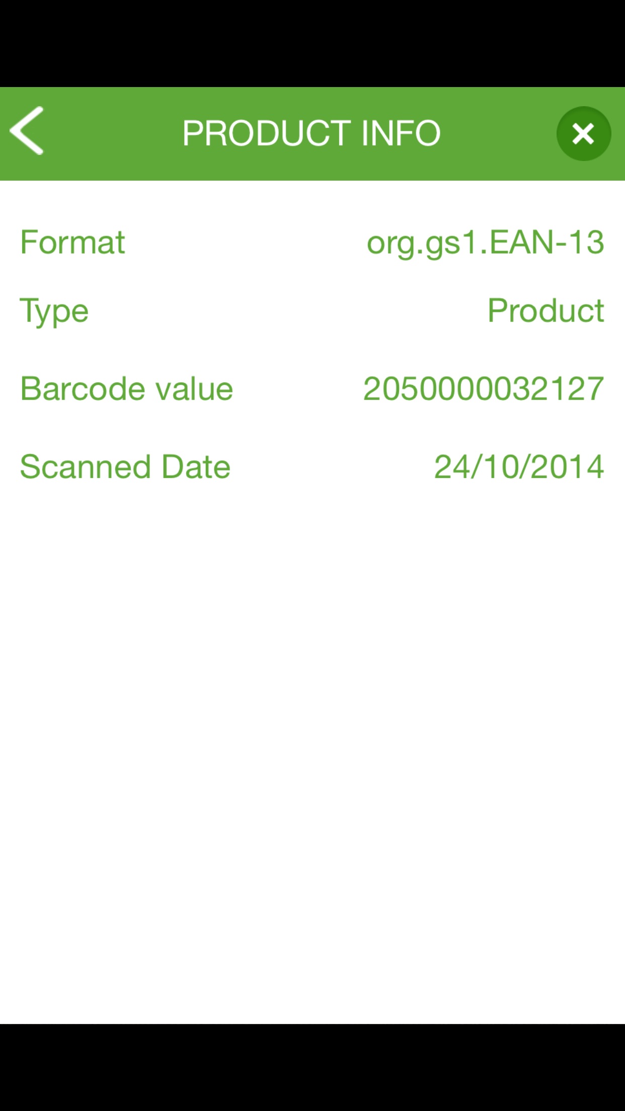 Screenshot 1 of Field Support Barcode Scanner App