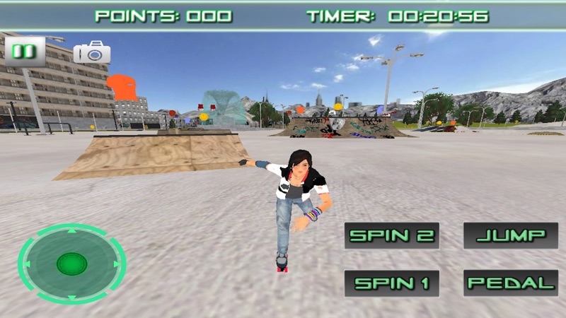 Roller Skating 3D Free Skate Action Board Game screenshot 1