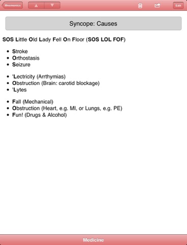 Screenshot #5 pour Med Mnemonics