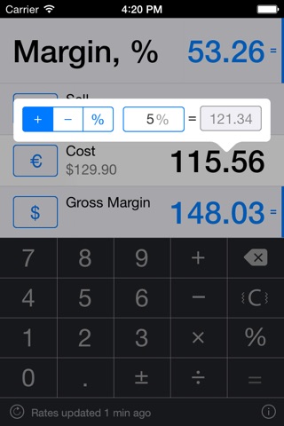 iMargin Professional 2.0 screenshot 1