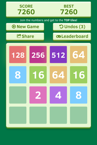 Number Tiles Challenge - free impossible 2048 game edition screenshot 2