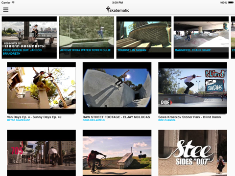 Skatematic Skateboard Videos screenshot