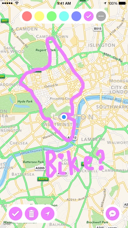 Draw on Maps for Messenger