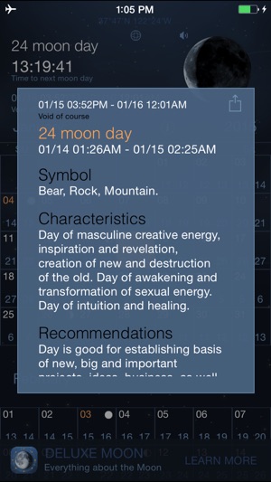 Moon Days - Lunar Calendar and Void of Course Times(圖2)-速報App