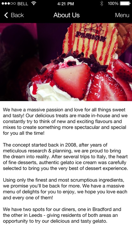 Gelato Passion Ice Cream Bradford