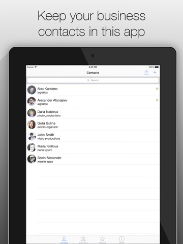 Screenshot #4 pour Business Contacts App