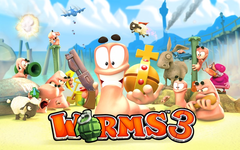 worms™ 3 iphone screenshot 1