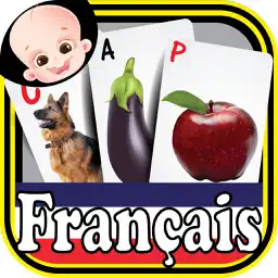 Preschooler Kids French ABC Alphabets & Numbers Flash Cards app icon