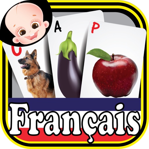 Preschooler Kids French ABC Alphabets & Numbers Flash Cards icon