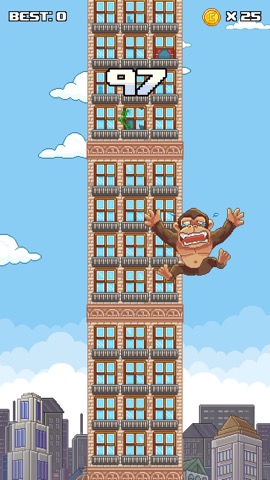 Super Kong Climb - Endless Pixel Arcade Climbing Gameのおすすめ画像4