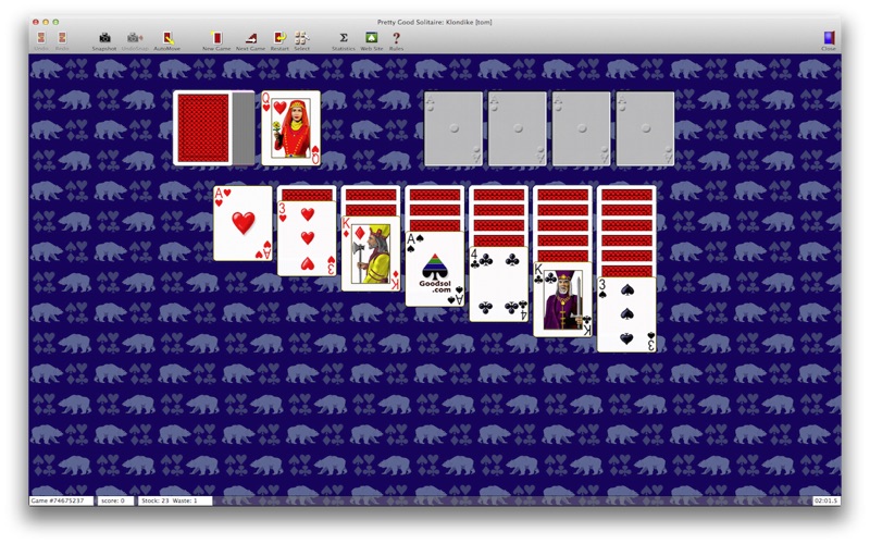 Screenshot #1 for Pretty Good Solitaire