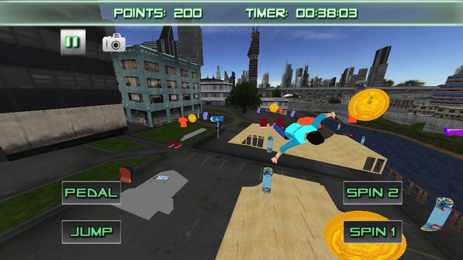 #4. Roller Skating 3D Free Skate Action Board Game (iOS) Podle: Sulaba Inc