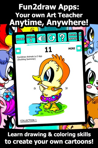 Fun2draw™ Animals Lv2 - How to Draw Cute Animals - Fun Apps for Kids & Artists screenshot 4