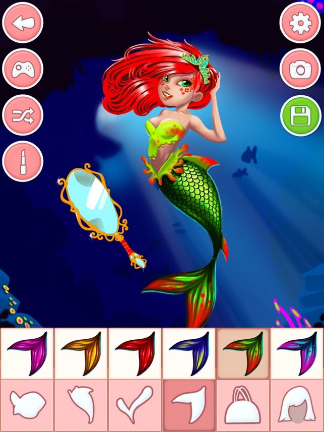 Sereia Princesa – Jogo de Vestir, Maquiagem e Cartão Fazer na App