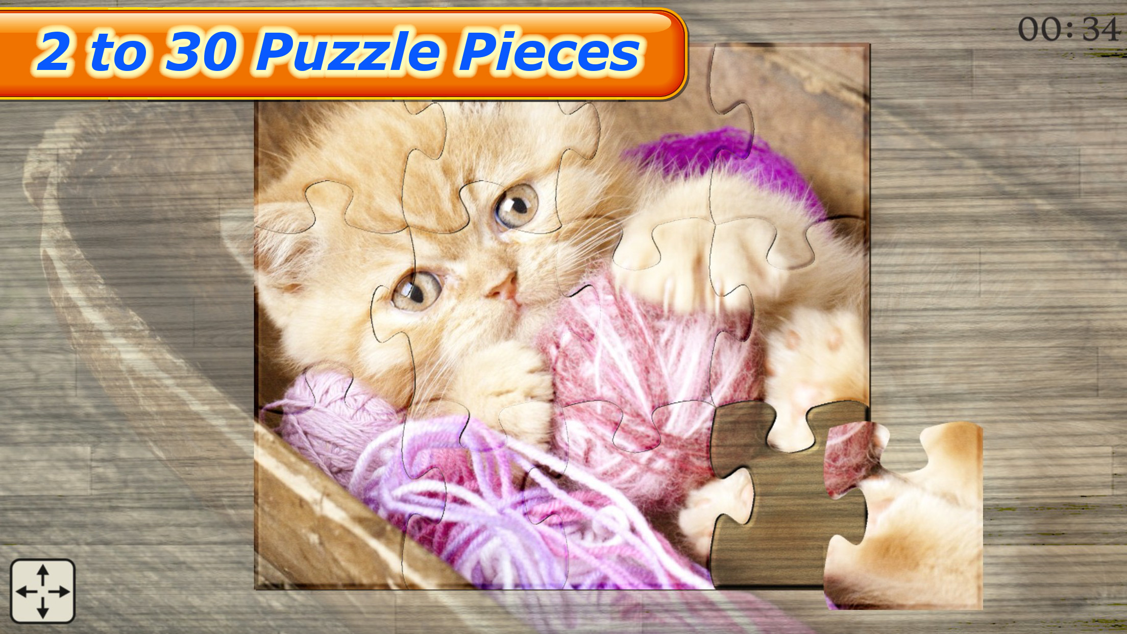 Cute Cats - Real Cat and Kitten Picture Jigsaw Puzzles Games for Kids screenshot 4