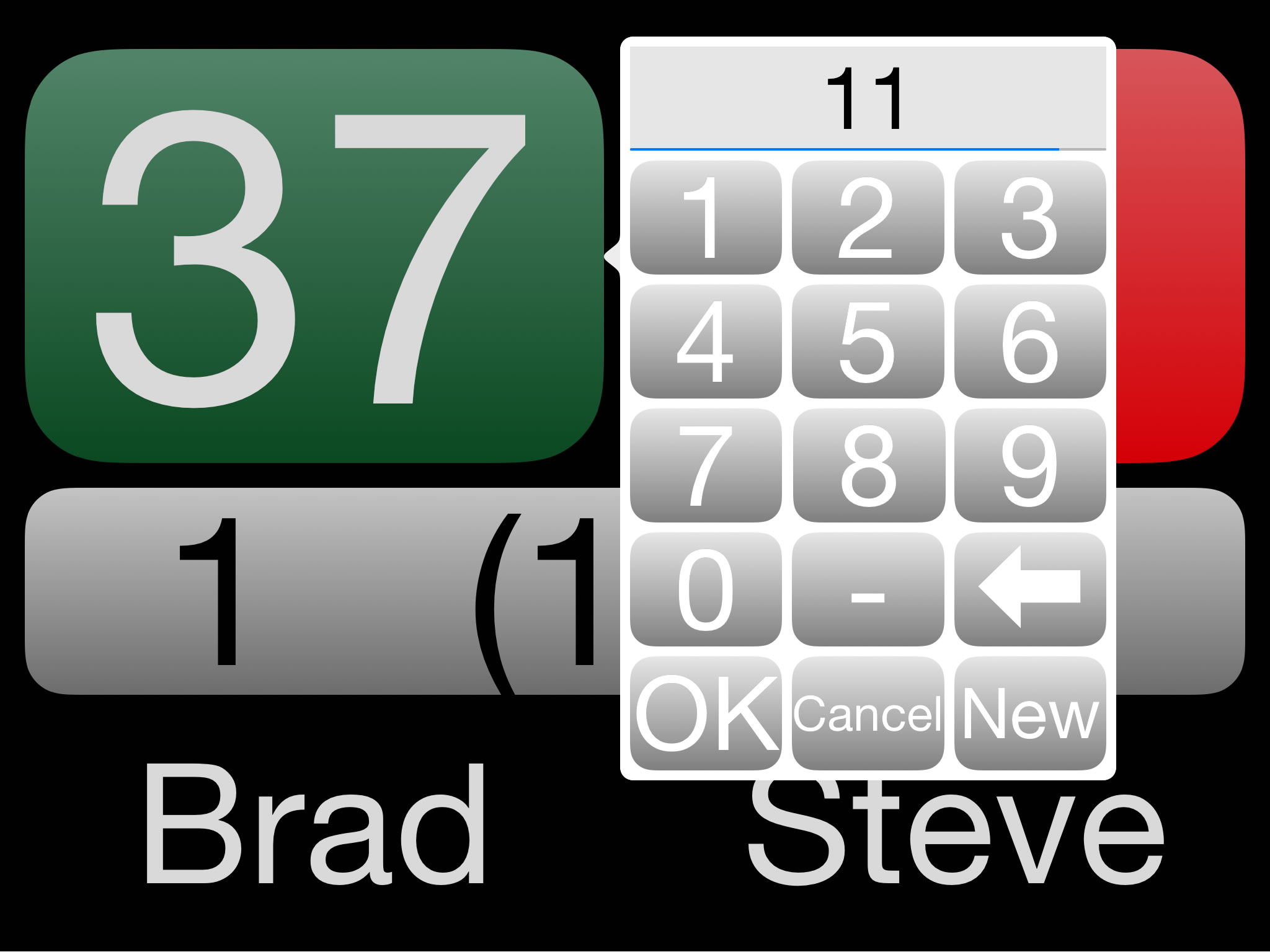 Digital Snooker Scoreboard
