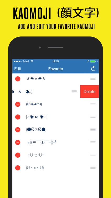 Kaomoji - Japanese Emoji  Free Version