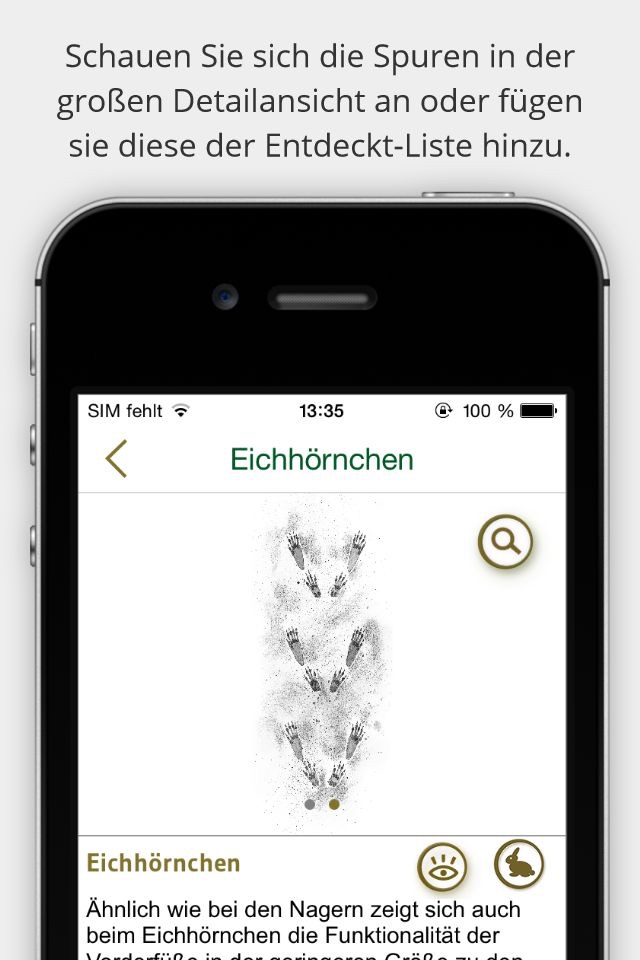 Tierspuren bestimmen –  entdecken Sie die 100 wichtigsten heimischen Tierarten an ihren Spuren screenshot 4