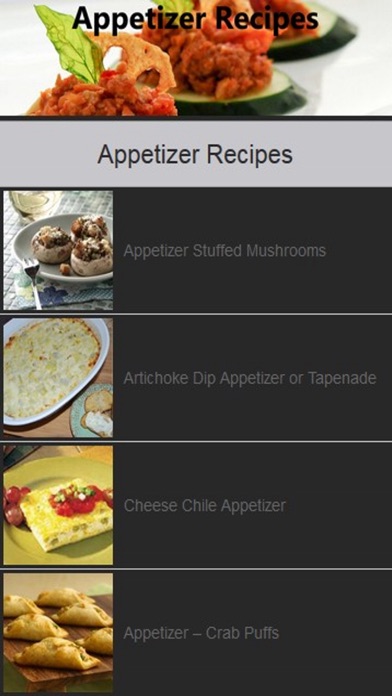Appetizer Recipe Easy screenshot