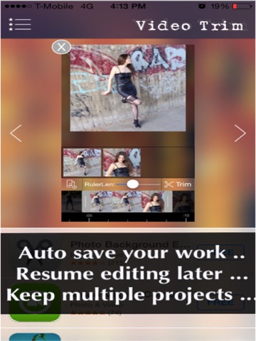 Video Trimmer - Trim multiple portions in your movie clip then merge the clips as one! iPad screenshot 4 - Photo & Video app