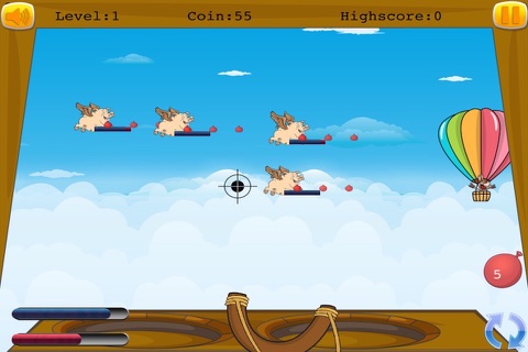 Donkey Slingshot Revenge - Flying Pigs Chase Mania FREE screenshot 2